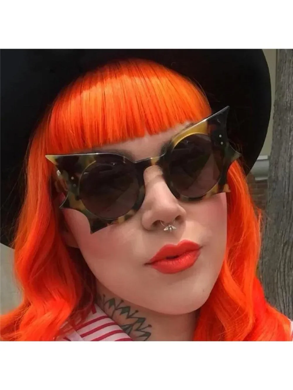 Bat-Wing Shaped Gothic Sunglasses
